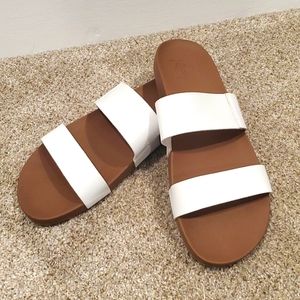 Reef cushion slide, women's 11 white